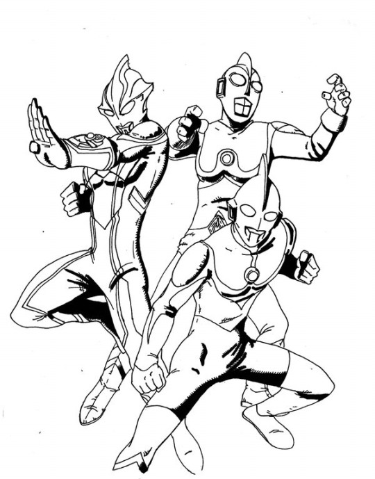  Gambar  Mewarnai  Ultraman  Terbaru gambarcoloring