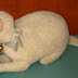 Steiff woollen pussy cat with velvet mouse.
