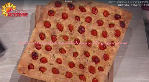 Focaccia con i pomodorini ricetta Fulvio Marino