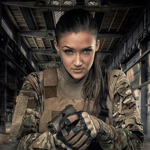 Military girl • Women in the military • Army girl • Women with guns • Armed girls • Tactical Babes 