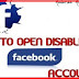 How Can I Open My Disabled Facebook Account - Open Deactivated Facebook Account