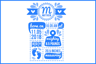 Birth stats svg, welcome baby svg, birth announcement svg, baby boy svg, newborn svg, baby svg, baby stats template svg,svg files for cricut