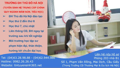 hoc trung cap mam non truong dai hoc thu do ha noi