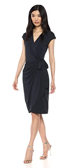 Women's Classic Cap Sleeve - Wrap Dress 2021