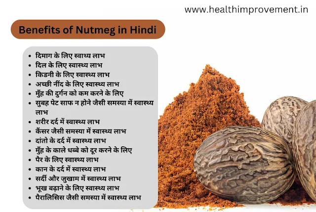 Nutmeg in Hindi