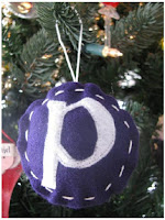 Personalized monogram ornaments