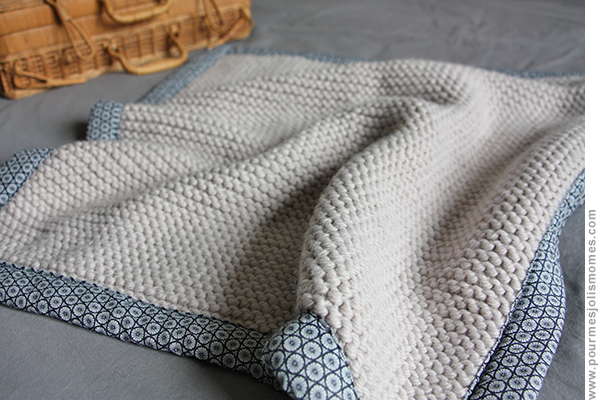 Baby Blanket Tricot Tissu Diy Helene Et Les Jolis Momes