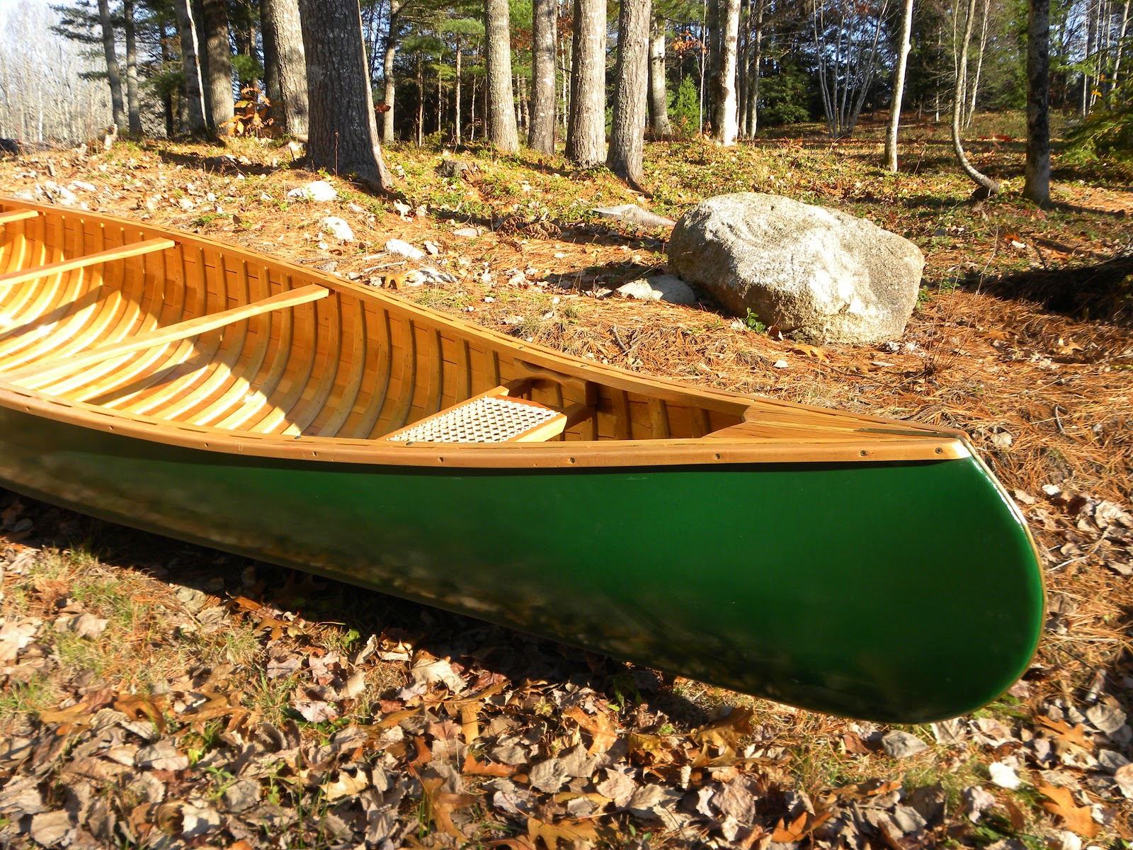 Harmony Custom Woodcraft: FOR SALE - 16' Cedar Canvas Canoe