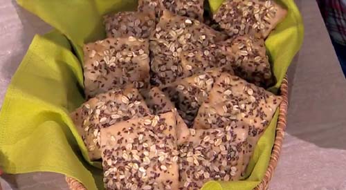 Crackers al farro ricetta Fulvio Marino