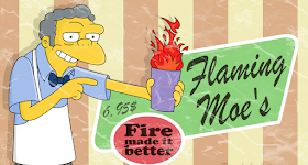 flaming Moe, flameado de moe, Borrás de Beseit