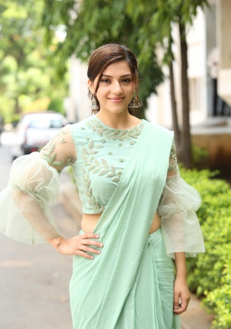 Mehrene Kaur Pirzada Cute Saree Picture