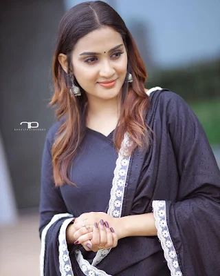 Actress Aditi ravi new Looks In Beautiful dress Photoshoot