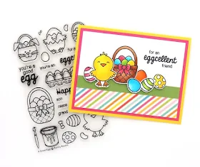 Sunny Studio: A Good Egg Easter Card by Creations Galore.