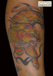 Tigre com Tribal