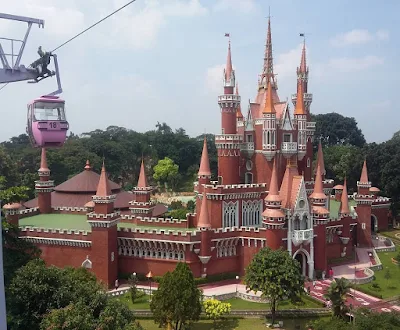 foto istana anak di tmii dari ketinggian