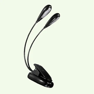 Portable clip on book light led flexible clamp Desk for reading Laptop travel hown-store