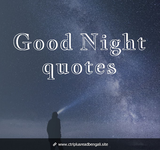 10 Amazing Good night quote In Bengali | download bengali good night shayari