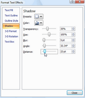 Effect Shadow Dengan Klik Kanan Mouse