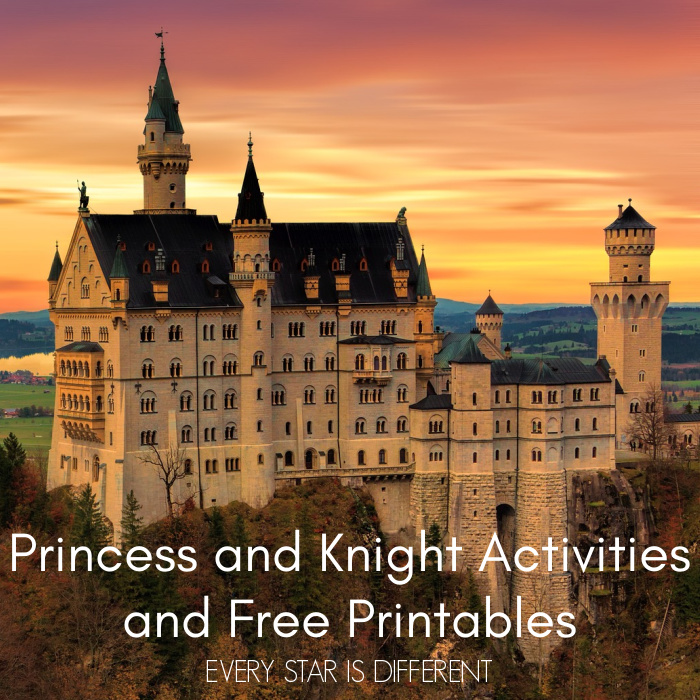 Princess and Knight Activities & Free Printables