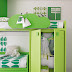 Unique Interior Design Green Bedroom For Kids