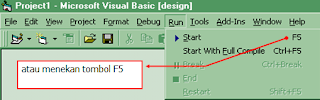 Menjalankan Aplikasi Visual Basic