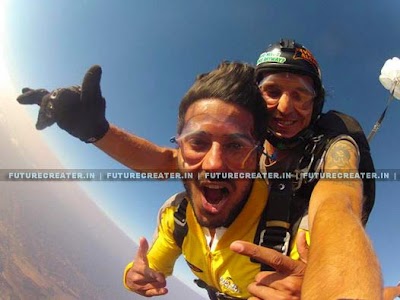 Dulquer Salmaan’s Sky Diving Photos and Videos