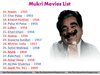 Muqri Movies From Inaam, Char Paise, Kismet Ka Khel, Paisa Hi Paisa, Lalten, Chori Chori, Aawaz, Suvarna Sundari, Mother India, Sohni Mahiwal, Malik, Kala Pani, Amar Deep, Aji Bas Shukriya, Qaidi No. 911  [Mukri Image]