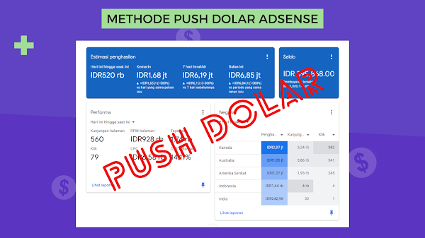 Metode Push Dolar Adsense