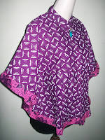 Blus Batik Wanita Modern Warna Ungu