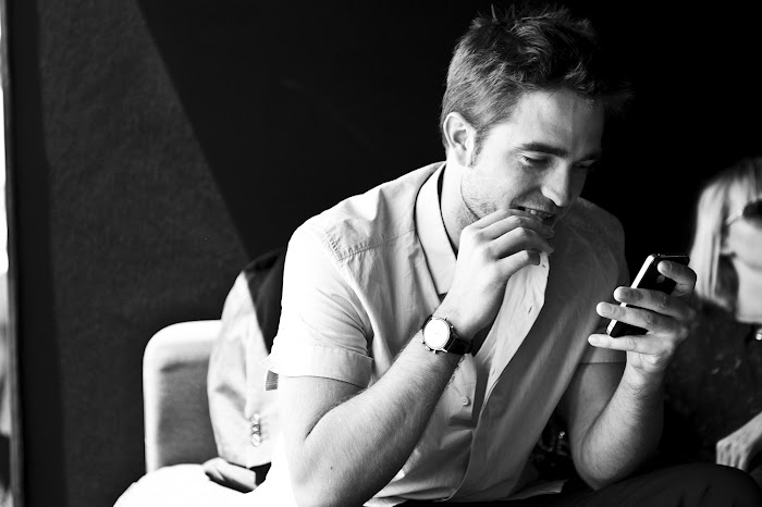 Black and White Cannes Photos of Rob now Bigger
