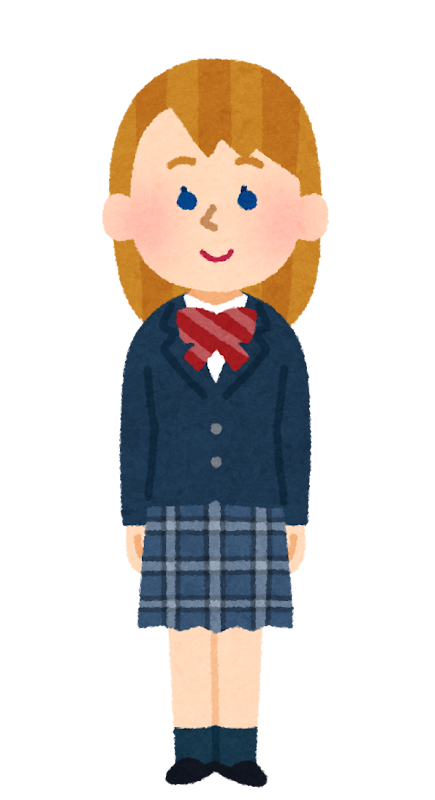 いろいろな留学生のイラスト 制服 女性 かわいいフリー素材集 いらすとや