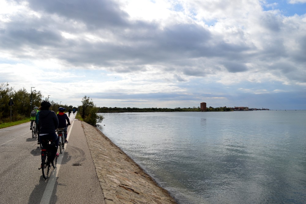 dal lido a pellestrina in bicicletta