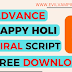 Happy Holi Wishing Script Download 2024 | Make Money Through Event Blogging