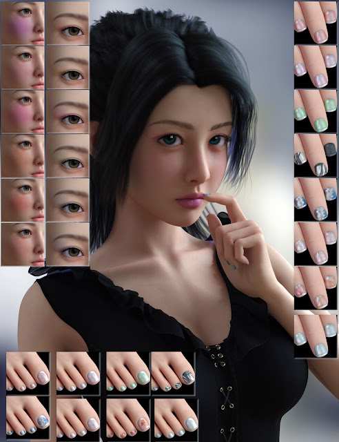 Vo Xiao Mei Character and Hair for Genesis 9
