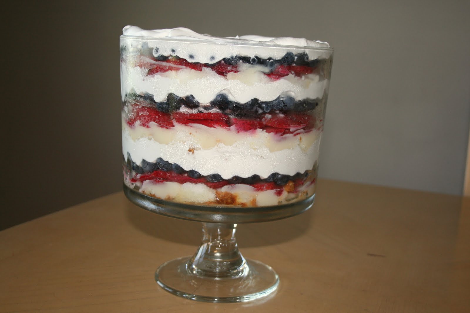 chocolate cupcakes white frosting also made a trifle. It is layers of angel food cake, white chocolate 