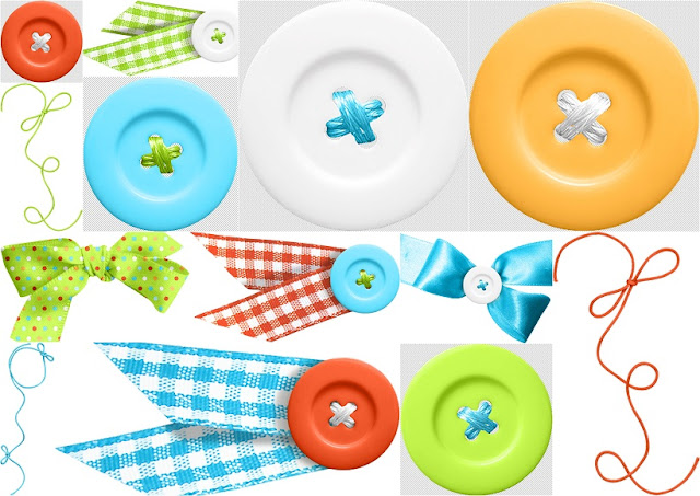 Buttons and Bows of the Pretty Toy Store Clip Art.