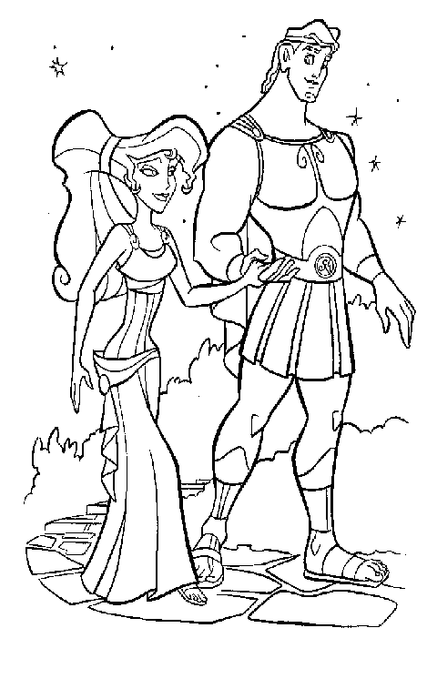 hercules coloring pages