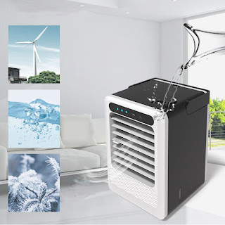 5V USB Personal Air Cooler Portable Air Conditioner Fan Mini desktop air condictioner, quick cooling in 3s.