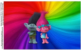 Trolls Free Printable Candy Bar Labels.