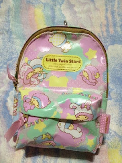 pizza-kei cute kawaii college pizza kei culture japanese adorable little twin stars backpack