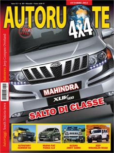 Autoruote 4x4 183 - Ottobre 2012 | ISSN 1973-4697 | PDF HQ | Mensile | Automobili | Fuoristrada
Presente da 18 anni nel mondo dell'editoria specializzata, Autoruote 4x4 è una delle più autorevoli riviste italiane dedicate alla mobilità a trazione integrale. Ogni mese news e test-drive di fuoristrada, SUV e crossover, oltre ad una ampia panoramica riservata ai viaggi-avventura, agli accessori e agli itinerari in 4x4 corredati di road-book.