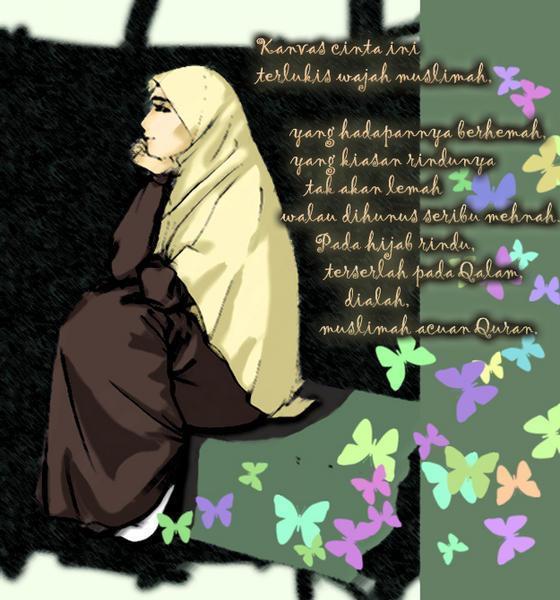 wallpaper muslimah cartoon. book are muslim cartoon