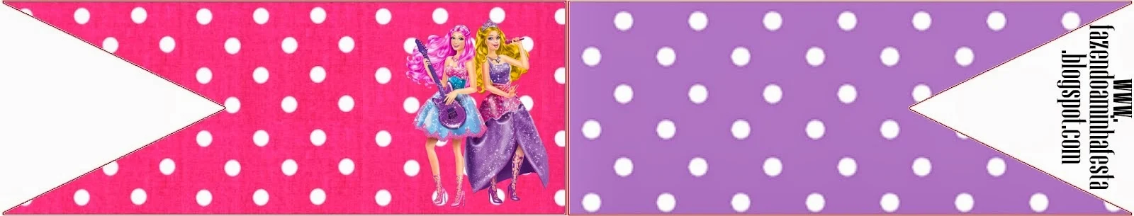 Barbie Rock Star Food Toppers or Flags.