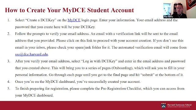 MyDCE: How to Access Harvard Extension School Student Portal