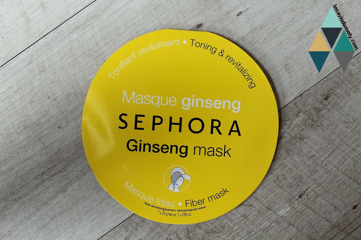 masque en tissu Sephora avis