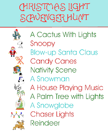 Southwest Style Christmas Light Scavenger Hunt