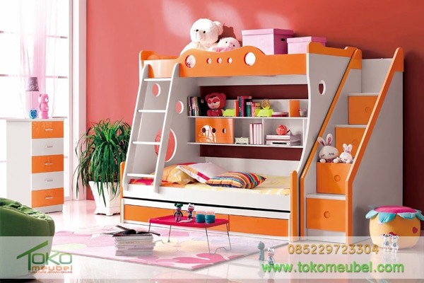 model tempat tidur anak tingkat 3