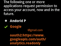 Android online account management