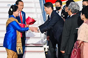 Presiden dan Ibu Iriana Tiba di Hiroshima Jepang