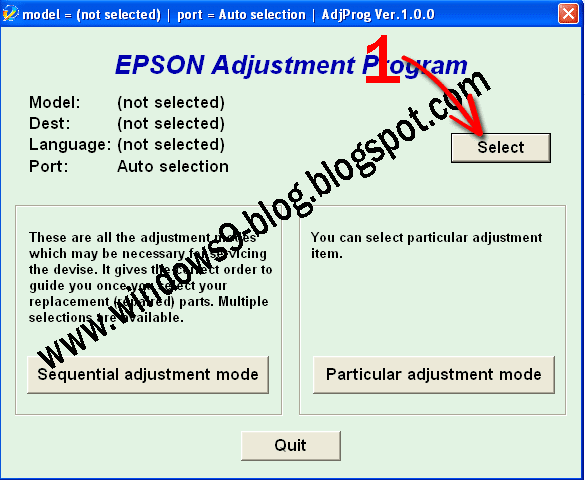 Epson L110, L210, L300, L350 and L355 Blink Reset